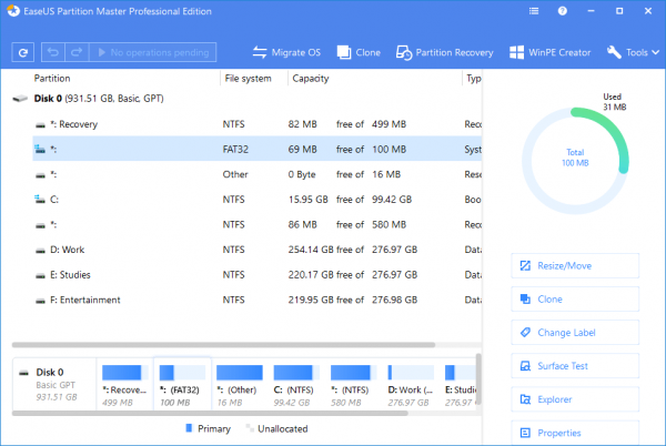 EASEUS Partition Master 17.8.0.20230612 free instal